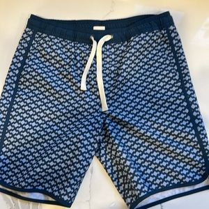 Boys Fair Harbor swimsuit, The Anchor, Mist Seaview, size M